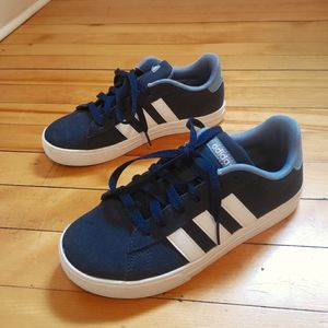 Blue Adidas sneakers- fits like a small 6